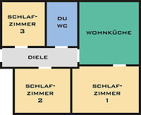 Ferienwohnung Sonnenblume - Grundriss